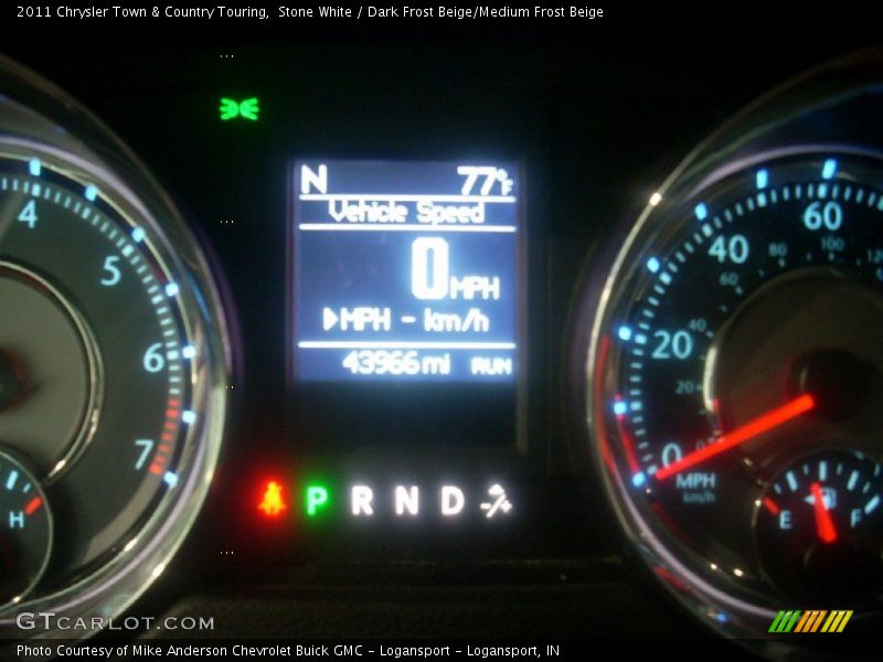 Stone White / Dark Frost Beige/Medium Frost Beige 2011 Chrysler Town & Country Touring