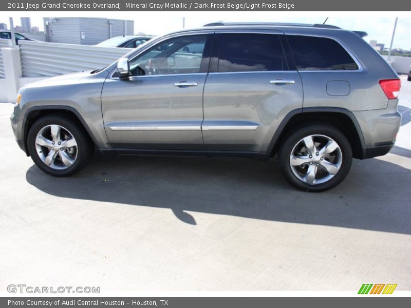 Mineral Gray Metallic / Dark Frost Beige/Light Frost Beige 2011 Jeep Grand Cherokee Overland