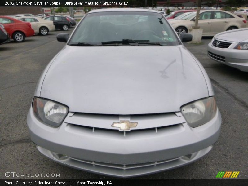 Ultra Silver Metallic / Graphite Gray 2003 Chevrolet Cavalier Coupe