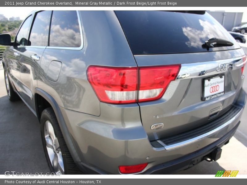 Mineral Gray Metallic / Dark Frost Beige/Light Frost Beige 2011 Jeep Grand Cherokee Overland