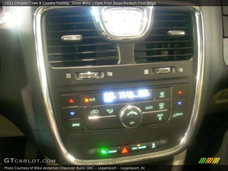 Stone White / Dark Frost Beige/Medium Frost Beige 2011 Chrysler Town & Country Touring