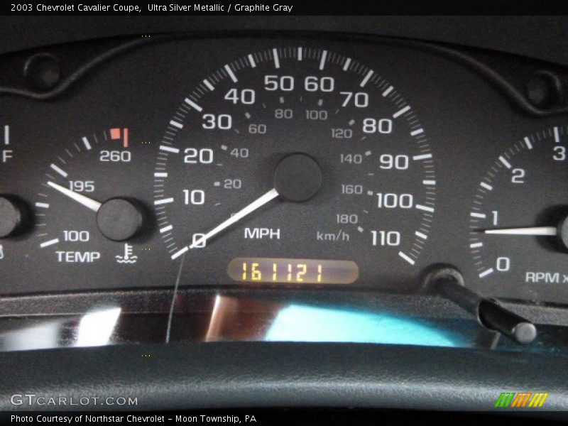 Ultra Silver Metallic / Graphite Gray 2003 Chevrolet Cavalier Coupe