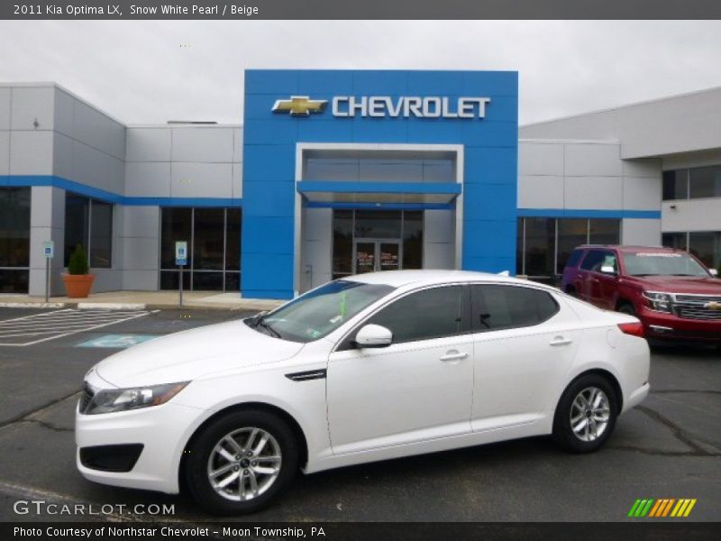 Snow White Pearl / Beige 2011 Kia Optima LX