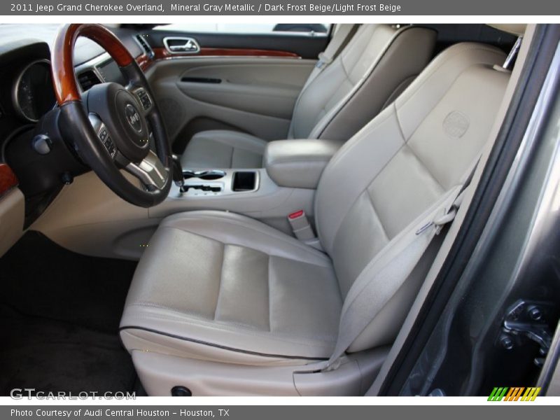 Mineral Gray Metallic / Dark Frost Beige/Light Frost Beige 2011 Jeep Grand Cherokee Overland