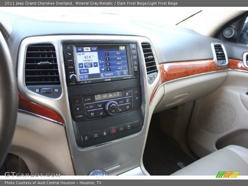 Mineral Gray Metallic / Dark Frost Beige/Light Frost Beige 2011 Jeep Grand Cherokee Overland