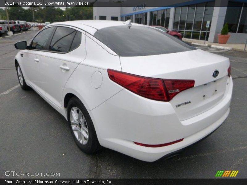 Snow White Pearl / Beige 2011 Kia Optima LX