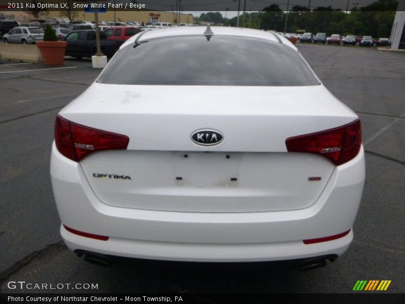 Snow White Pearl / Beige 2011 Kia Optima LX