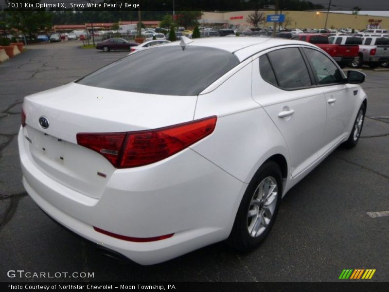 Snow White Pearl / Beige 2011 Kia Optima LX
