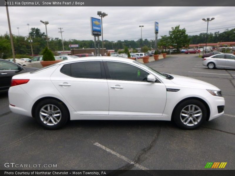 Snow White Pearl / Beige 2011 Kia Optima LX