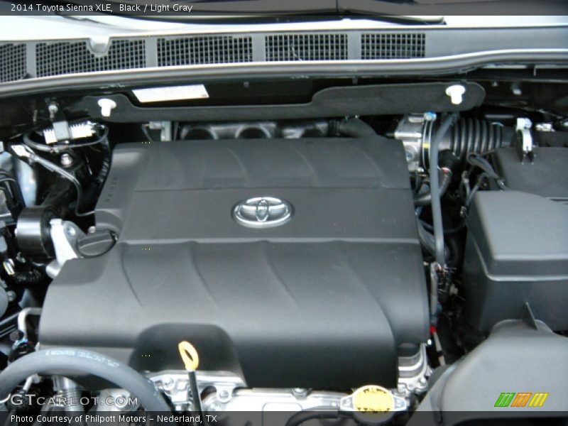 Black / Light Gray 2014 Toyota Sienna XLE