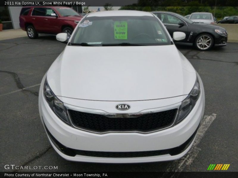 Snow White Pearl / Beige 2011 Kia Optima LX