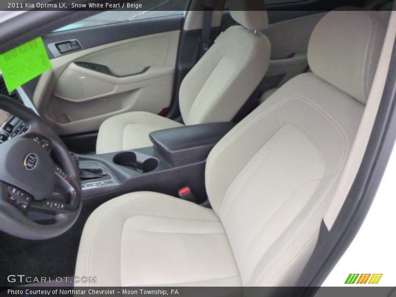 Snow White Pearl / Beige 2011 Kia Optima LX