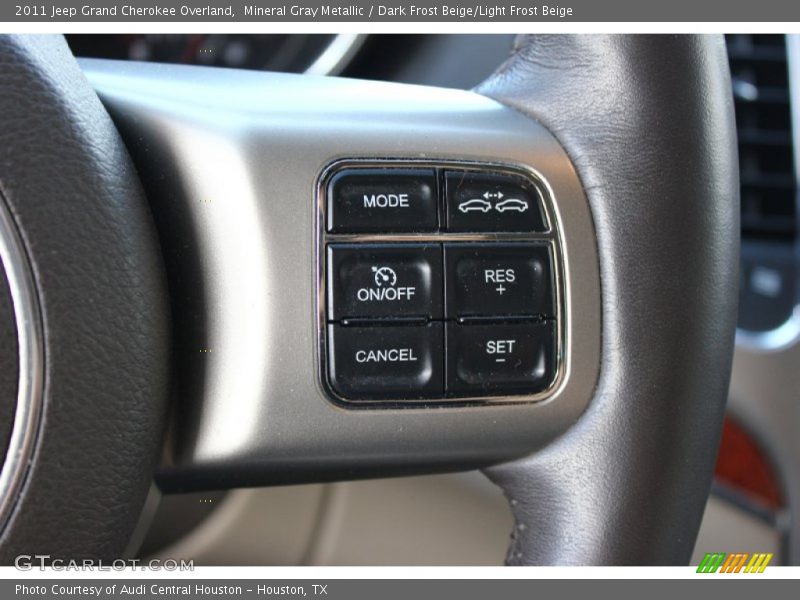 Mineral Gray Metallic / Dark Frost Beige/Light Frost Beige 2011 Jeep Grand Cherokee Overland