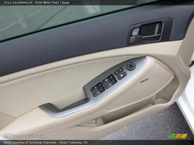 Snow White Pearl / Beige 2011 Kia Optima LX