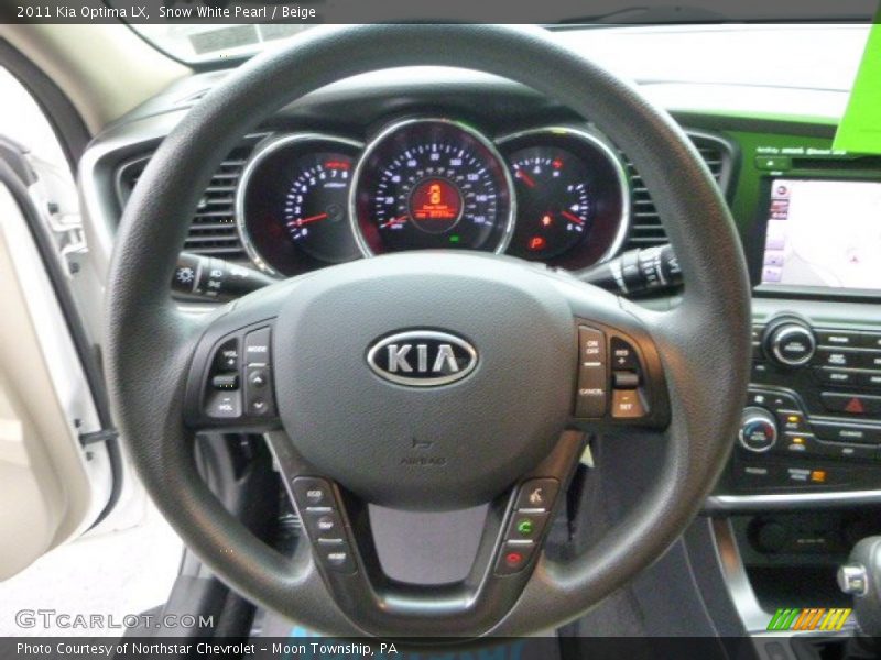 Snow White Pearl / Beige 2011 Kia Optima LX