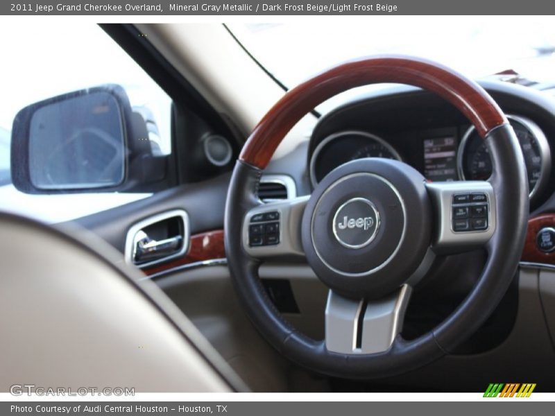 Mineral Gray Metallic / Dark Frost Beige/Light Frost Beige 2011 Jeep Grand Cherokee Overland