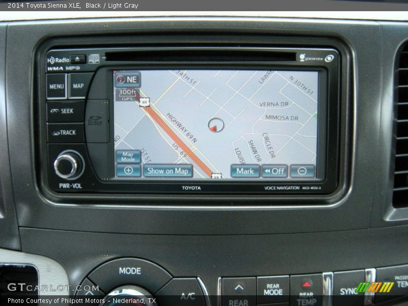 Black / Light Gray 2014 Toyota Sienna XLE