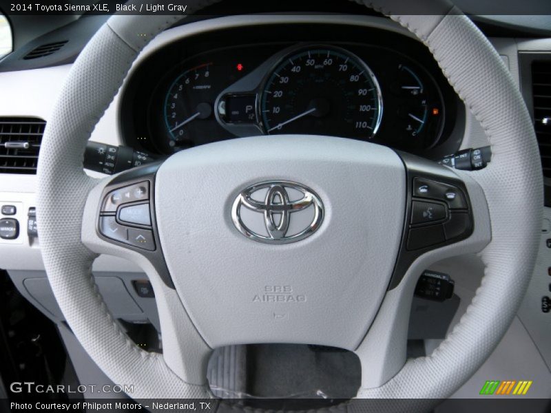 Black / Light Gray 2014 Toyota Sienna XLE