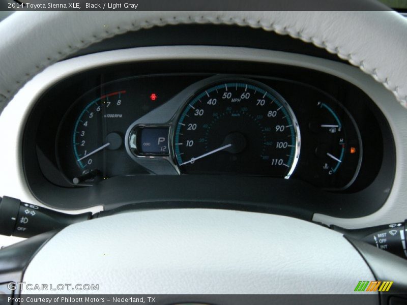 Black / Light Gray 2014 Toyota Sienna XLE