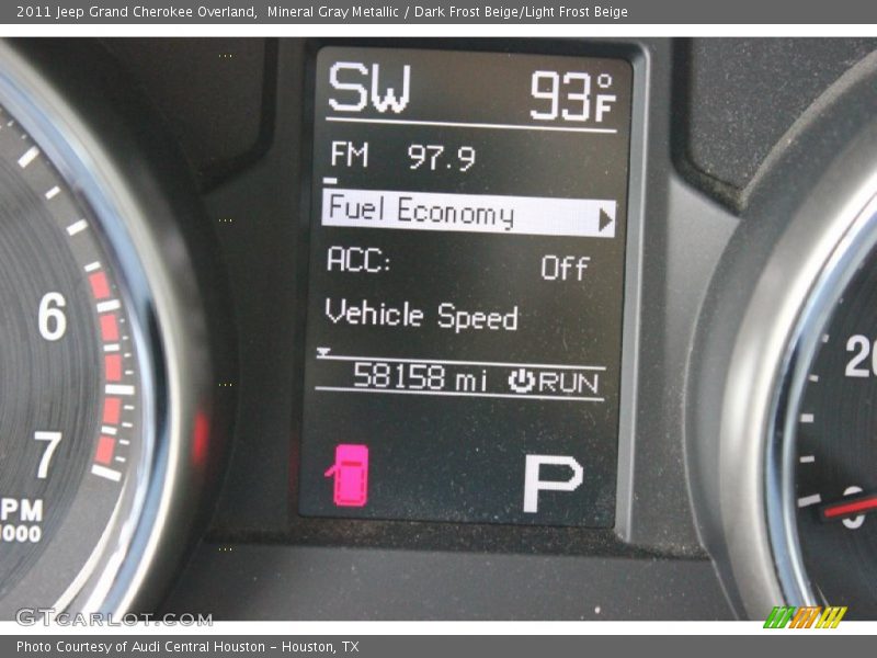 Mineral Gray Metallic / Dark Frost Beige/Light Frost Beige 2011 Jeep Grand Cherokee Overland