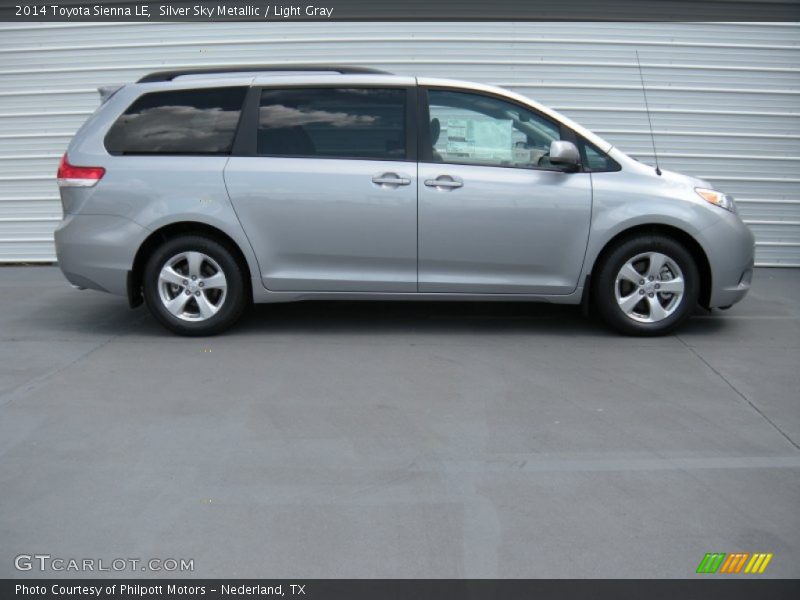 Silver Sky Metallic / Light Gray 2014 Toyota Sienna LE