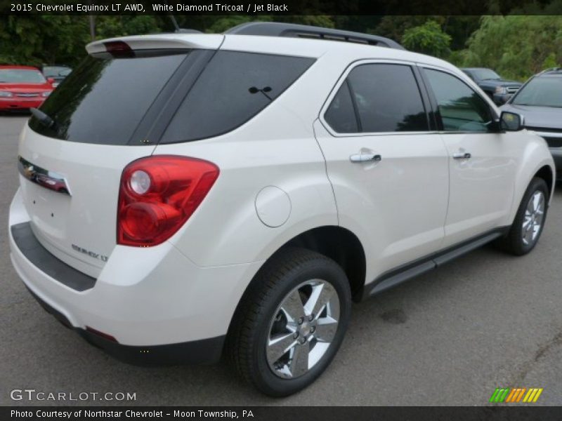 White Diamond Tricoat / Jet Black 2015 Chevrolet Equinox LT AWD