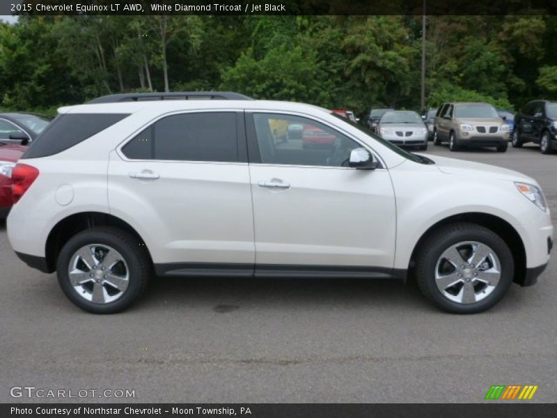 White Diamond Tricoat / Jet Black 2015 Chevrolet Equinox LT AWD