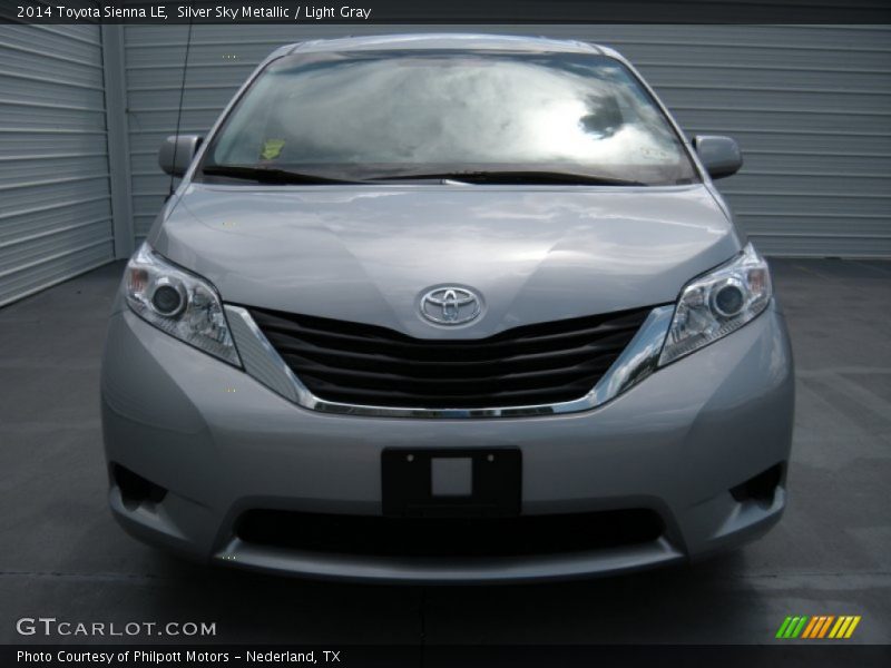 Silver Sky Metallic / Light Gray 2014 Toyota Sienna LE