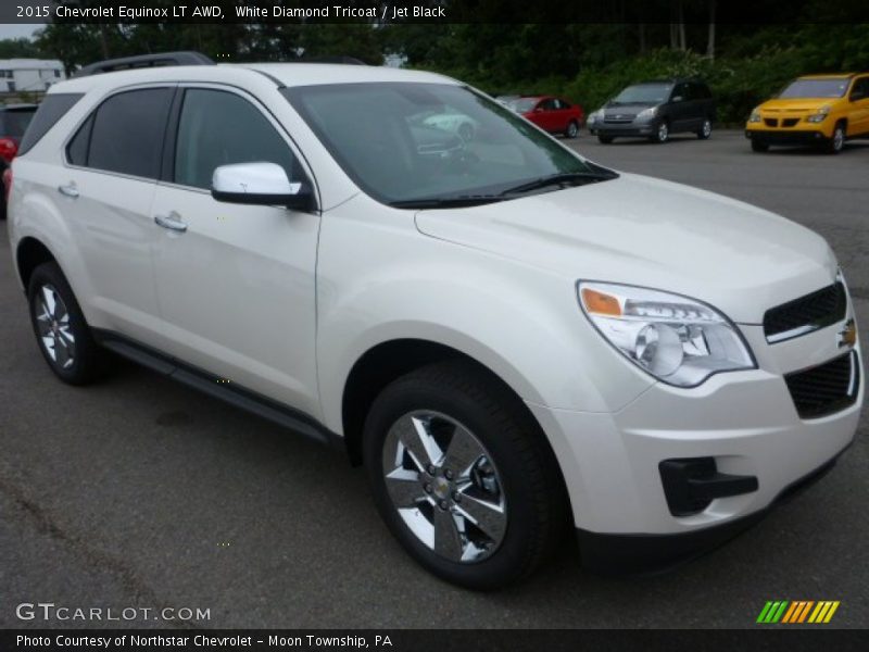 White Diamond Tricoat / Jet Black 2015 Chevrolet Equinox LT AWD