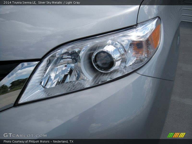 Silver Sky Metallic / Light Gray 2014 Toyota Sienna LE