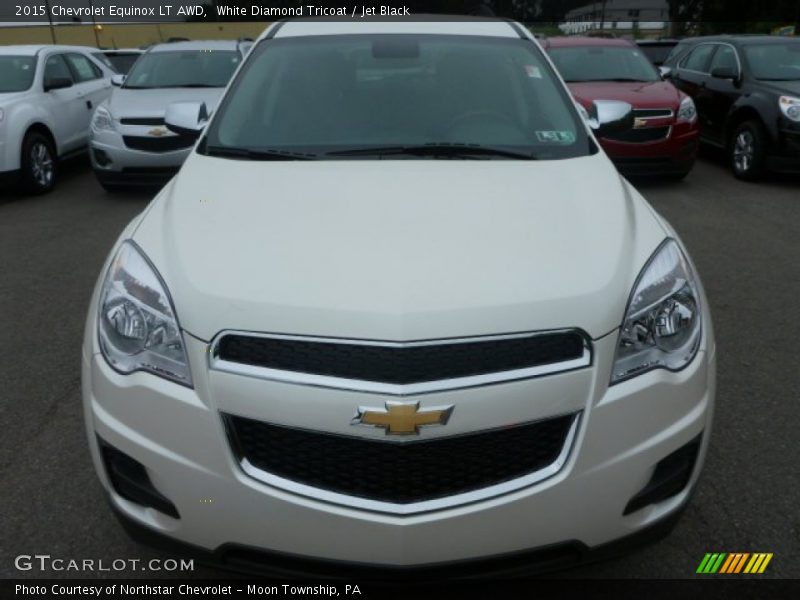 White Diamond Tricoat / Jet Black 2015 Chevrolet Equinox LT AWD