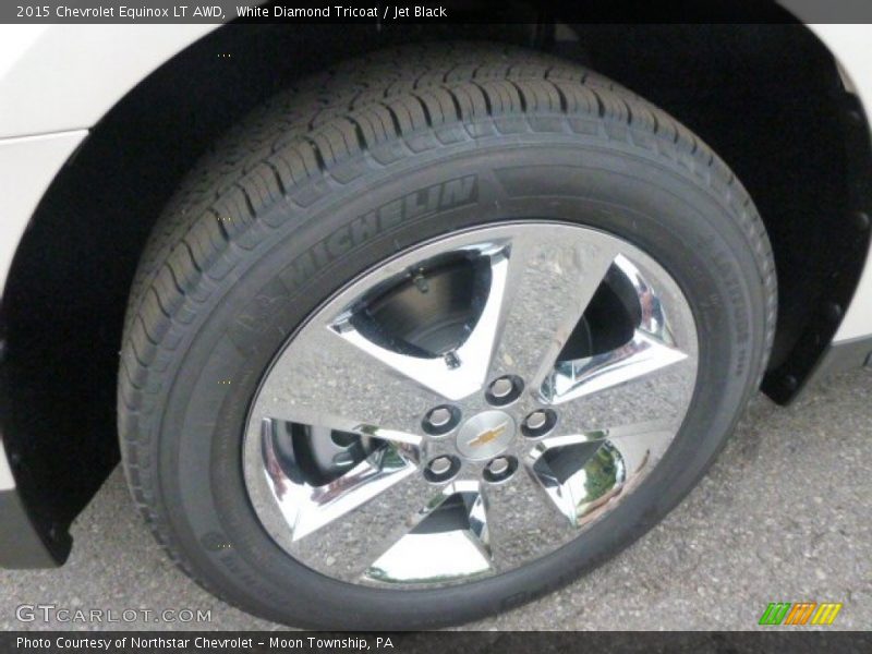 White Diamond Tricoat / Jet Black 2015 Chevrolet Equinox LT AWD