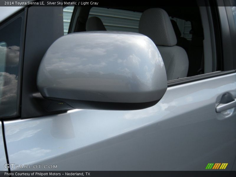 Silver Sky Metallic / Light Gray 2014 Toyota Sienna LE