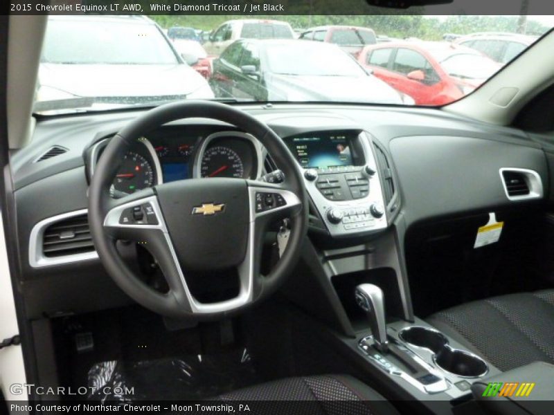 White Diamond Tricoat / Jet Black 2015 Chevrolet Equinox LT AWD