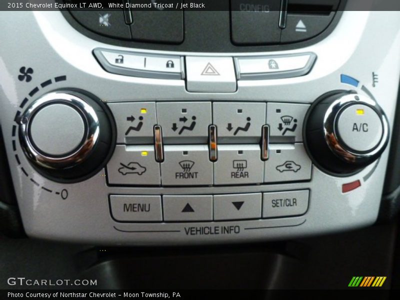 White Diamond Tricoat / Jet Black 2015 Chevrolet Equinox LT AWD