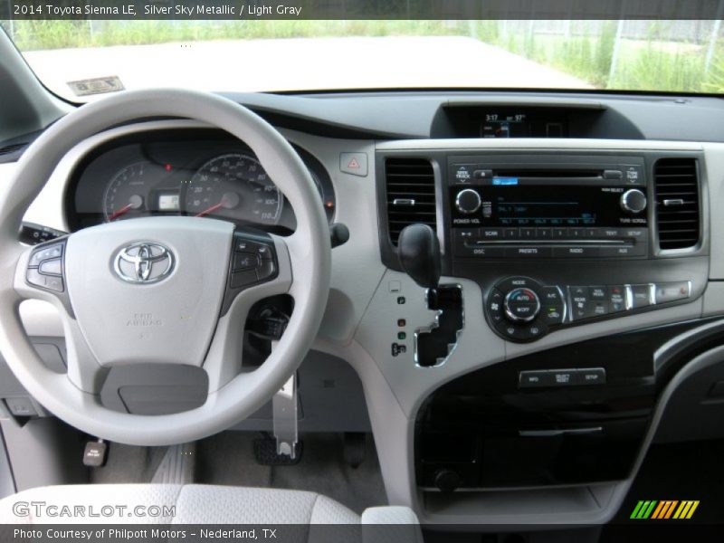 Silver Sky Metallic / Light Gray 2014 Toyota Sienna LE
