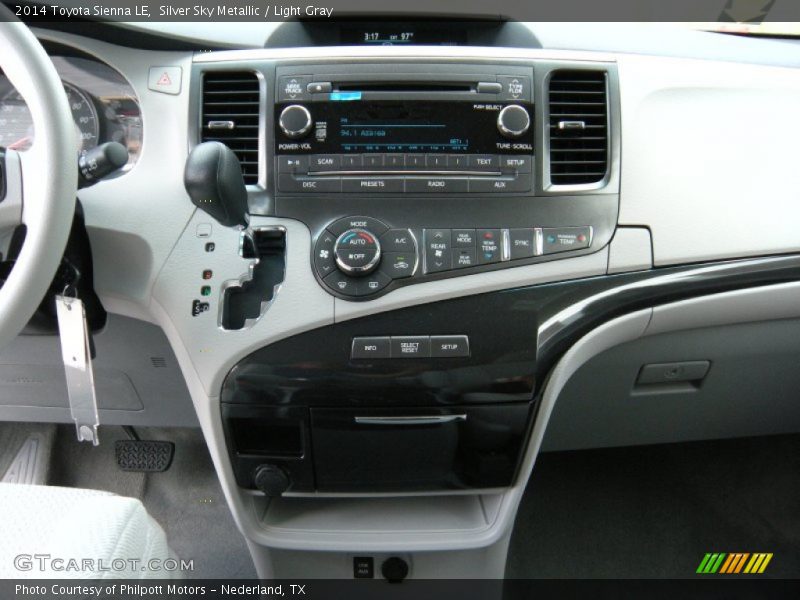 Silver Sky Metallic / Light Gray 2014 Toyota Sienna LE