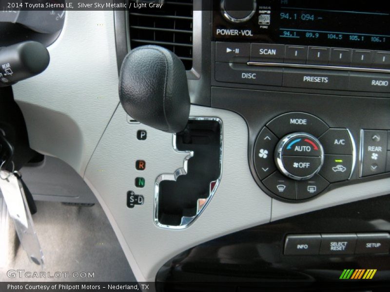 Silver Sky Metallic / Light Gray 2014 Toyota Sienna LE