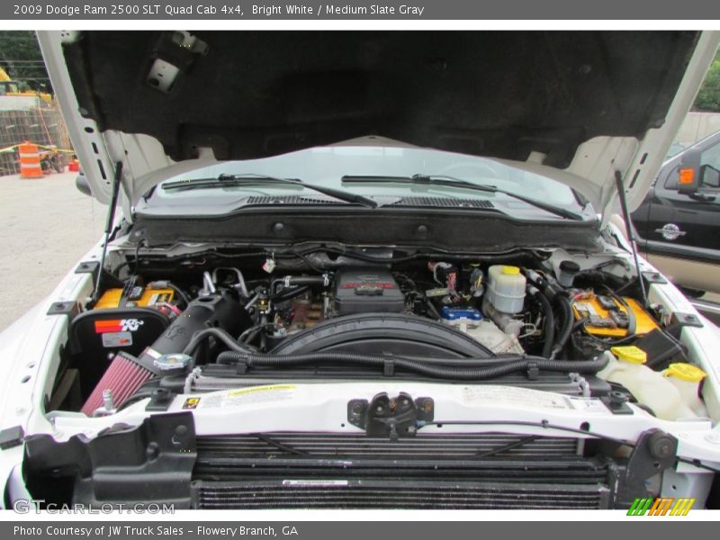 Bright White / Medium Slate Gray 2009 Dodge Ram 2500 SLT Quad Cab 4x4