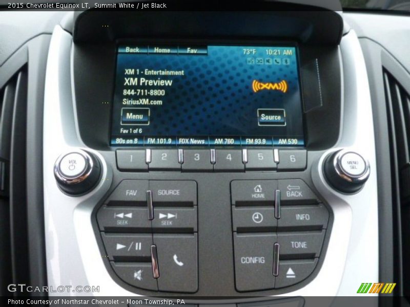 Summit White / Jet Black 2015 Chevrolet Equinox LT