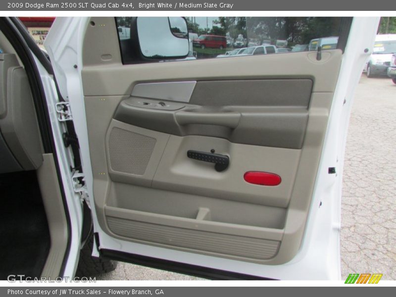 Bright White / Medium Slate Gray 2009 Dodge Ram 2500 SLT Quad Cab 4x4