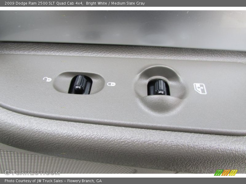 Bright White / Medium Slate Gray 2009 Dodge Ram 2500 SLT Quad Cab 4x4