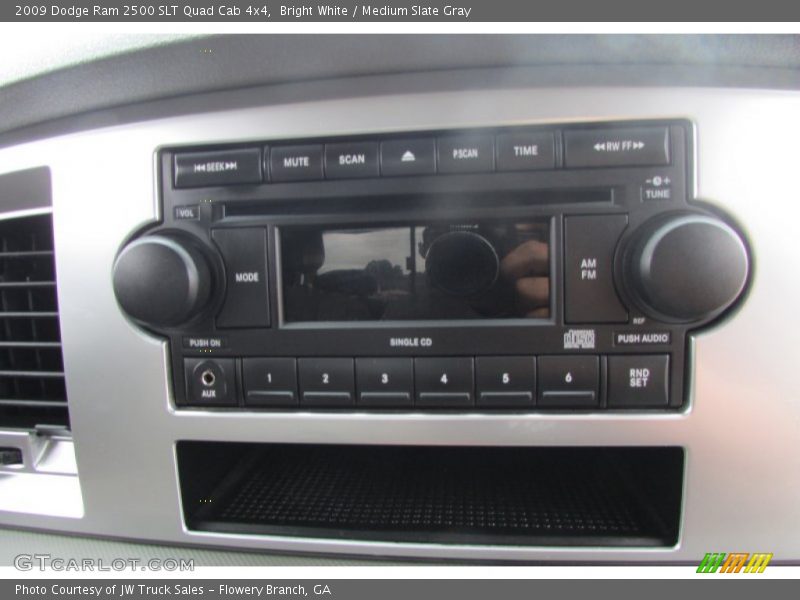 Bright White / Medium Slate Gray 2009 Dodge Ram 2500 SLT Quad Cab 4x4