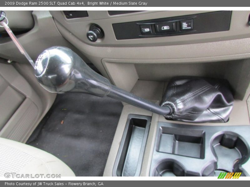 Bright White / Medium Slate Gray 2009 Dodge Ram 2500 SLT Quad Cab 4x4