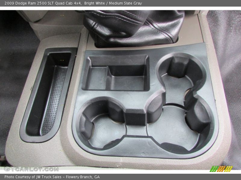 Bright White / Medium Slate Gray 2009 Dodge Ram 2500 SLT Quad Cab 4x4