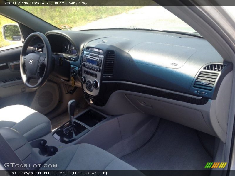 Bright Silver / Gray 2008 Hyundai Santa Fe GLS