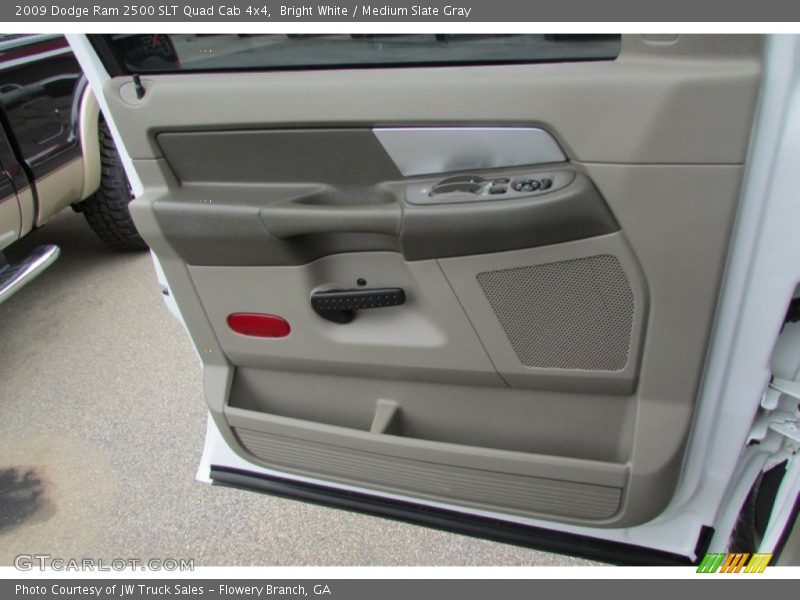 Bright White / Medium Slate Gray 2009 Dodge Ram 2500 SLT Quad Cab 4x4
