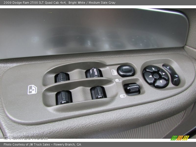 Bright White / Medium Slate Gray 2009 Dodge Ram 2500 SLT Quad Cab 4x4