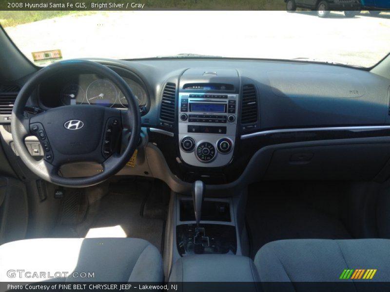 Bright Silver / Gray 2008 Hyundai Santa Fe GLS