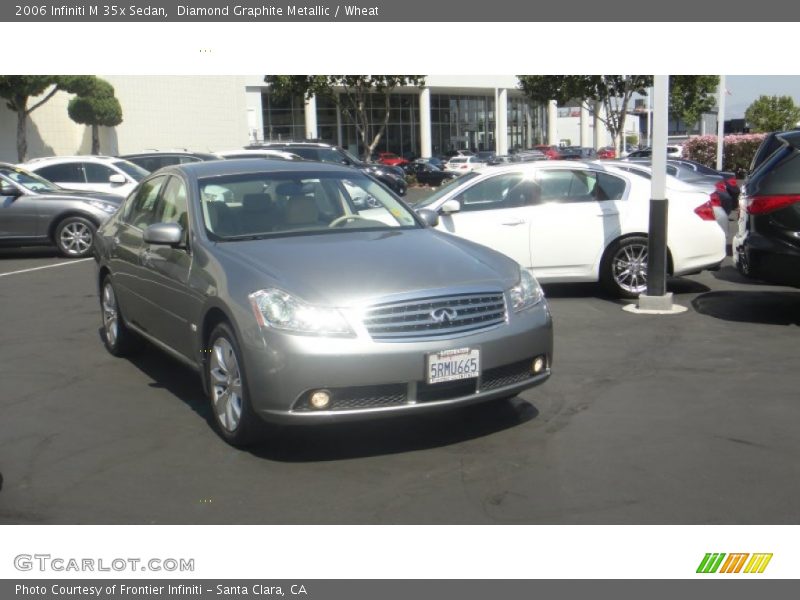 Diamond Graphite Metallic / Wheat 2006 Infiniti M 35x Sedan